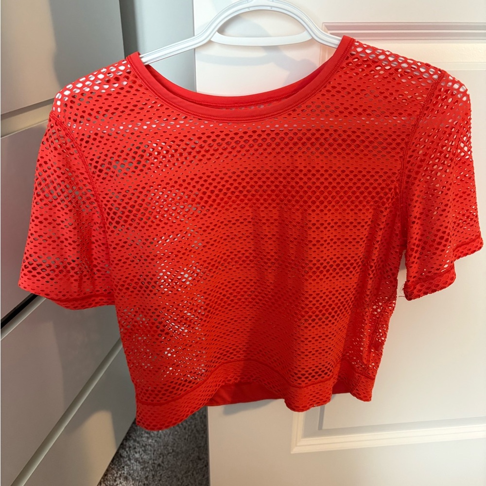 Lululemon Mesh Crop T-Shirt